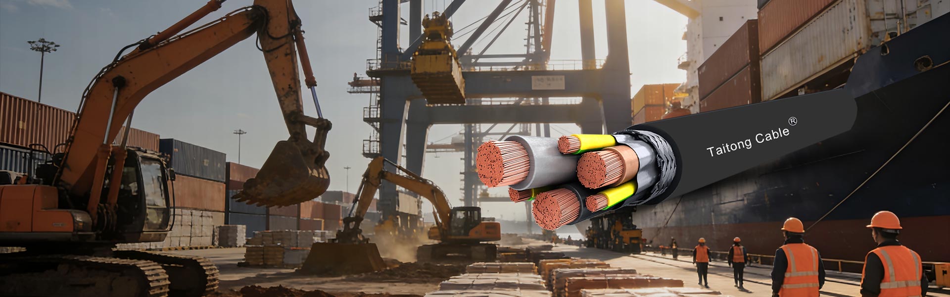 Câbles souples généraux gainés de caoutchouc