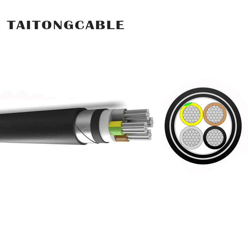 Basse tension 2-5-Core STA conducteur en aluminium blindé avec isolation XLPE câbles d'alimentation à gaine PVC