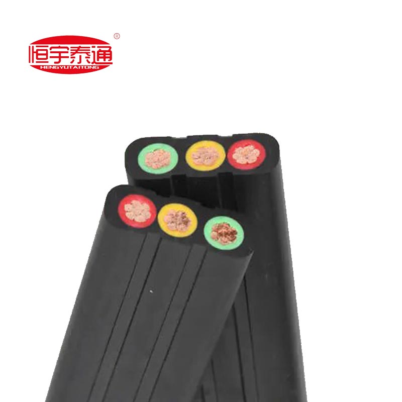 Câble plat gainé de caoutchouc spécial