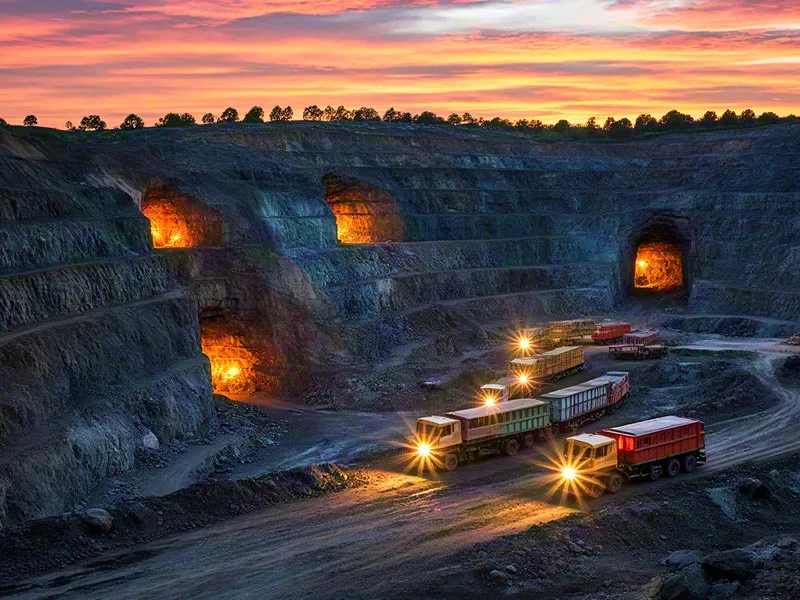 Souterrain et mine de charbon
